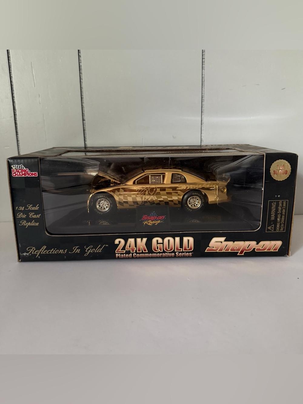 Snap-on Racing Champions 1:24 Diecast 24K Gold Plated 1998 Car 1 of 10,000 NIB